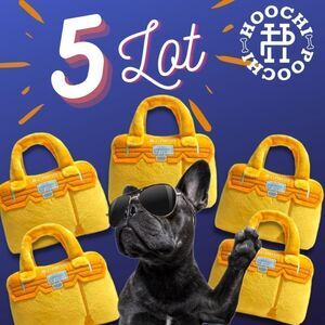 *Lot of 5* Dog Toy Plush Purse Soft Pet Lover Gift Cat Toy Fur Baby Great Gift